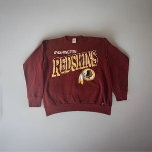 Vintage Washington Redskins Crew Neck Sweatshirt Maroon, Logo 7, Size L